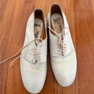 Maison Martin Margiela Light Beige Suede Oxford Lace-Up Shoes Women’s size 38